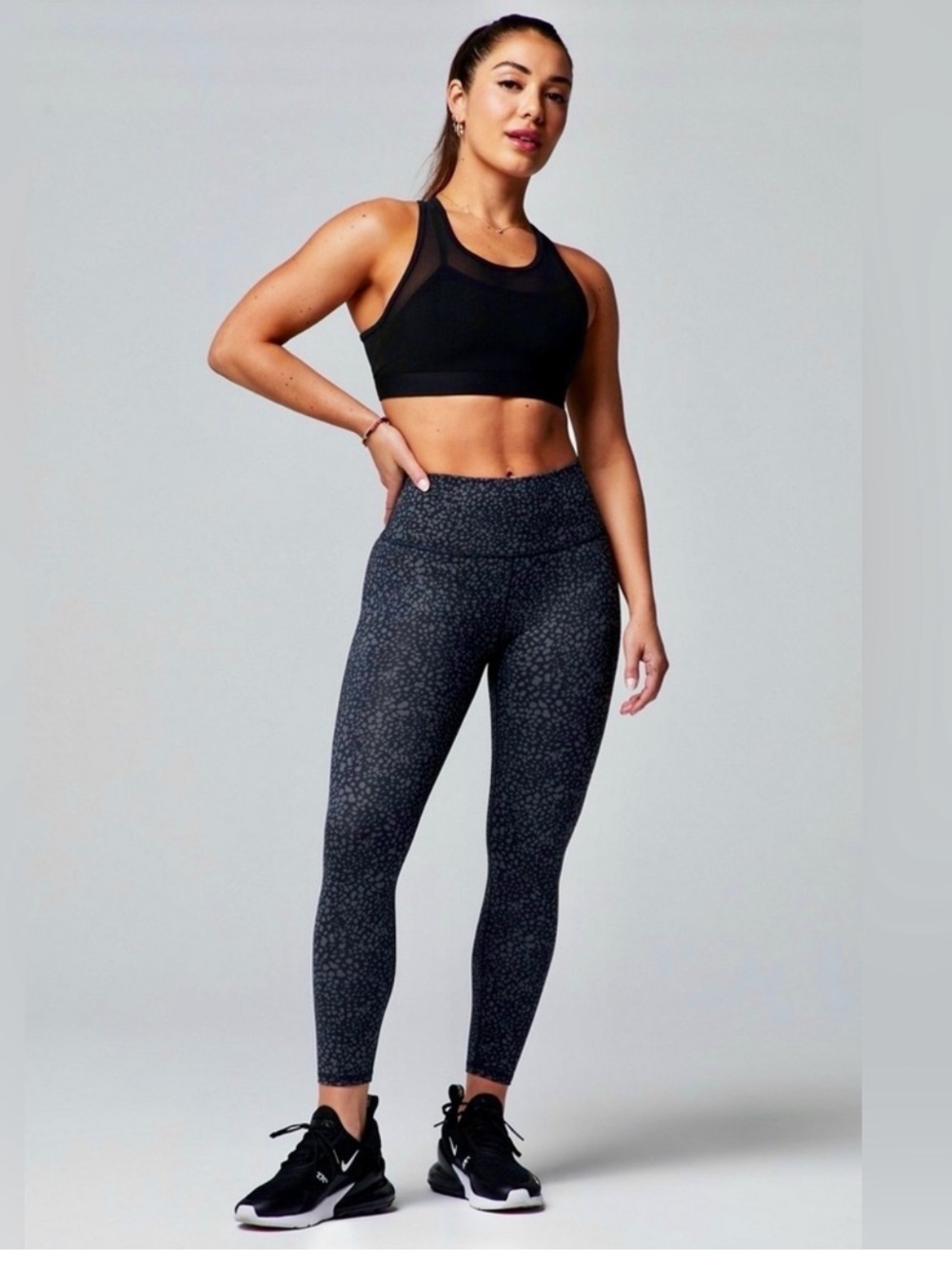 Fabletics powerhold spotted leggings - Black